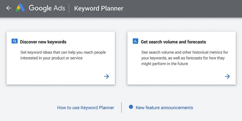 Google Free Keywords Tool