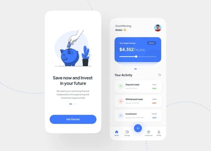 Savings & Investment mobile app