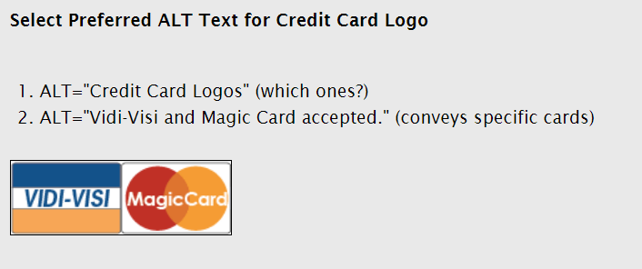 descriptive alt text for images