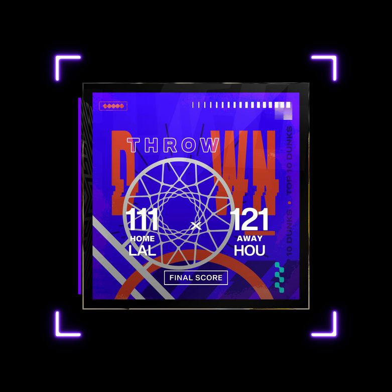 LeBron James Dunk, Throwdowns NFT for sale