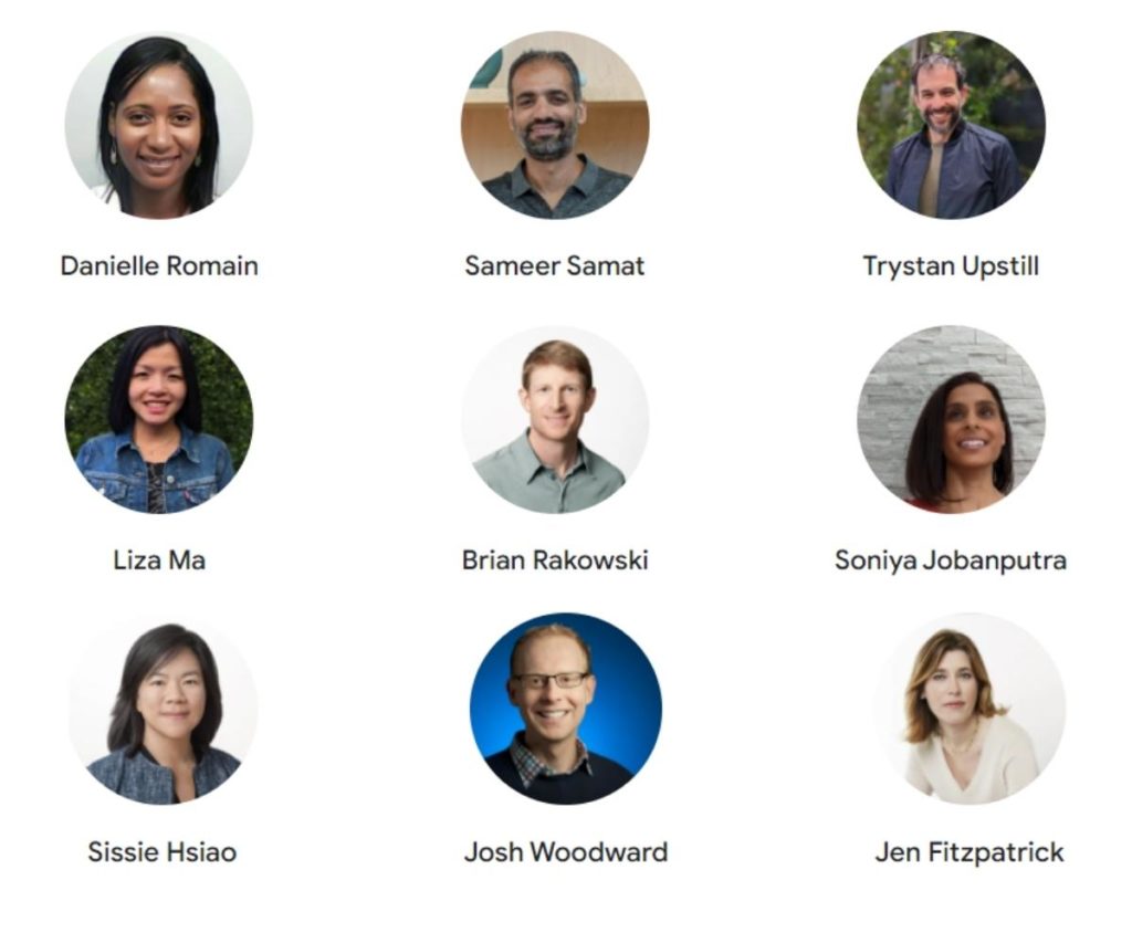 Google IO 2022 speakers