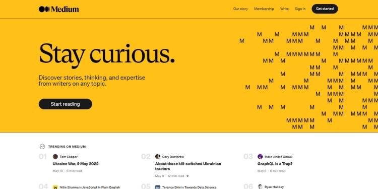 Medium website