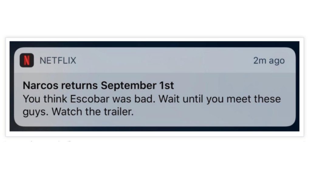 Netflix notification