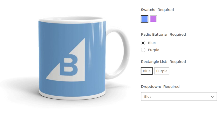 Product Options, Variants, and Categories in BigCommerce