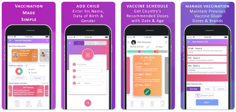 Vaccine Reminder app