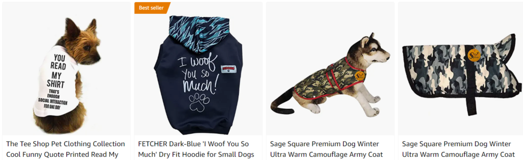 Pets print on demand clothes
