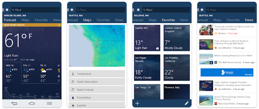 MSN Weather - Forecast & Maps