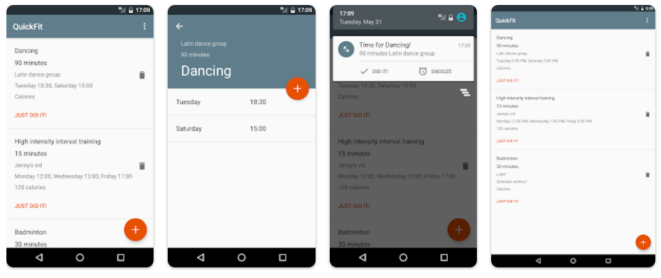 Quick Fit Workout App