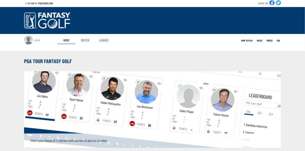 PGA Tour Fantasy Golf