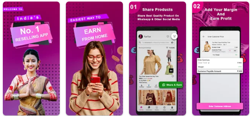 tuntun reselling app