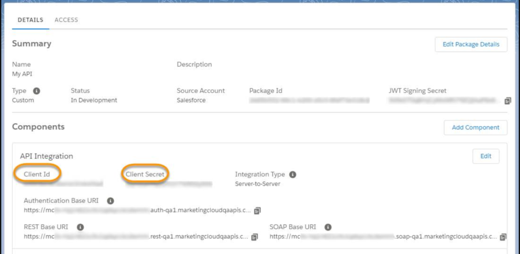 install the package in the org.