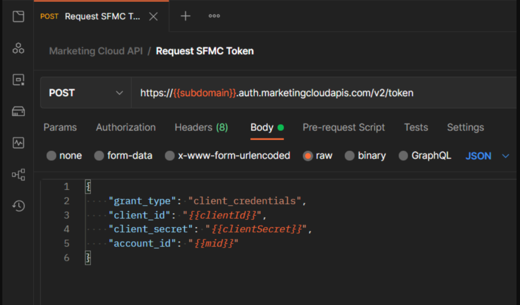 Request an access token