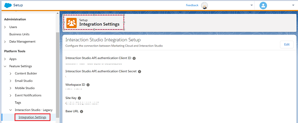 Marketing Cloud administration