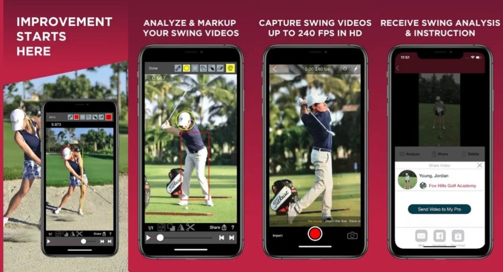 v1 golf ios android app
