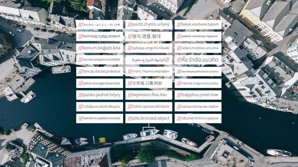 50 Multiple Languages what3words