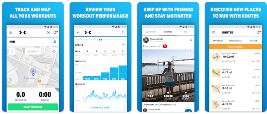 Map My Run by Under Armour app