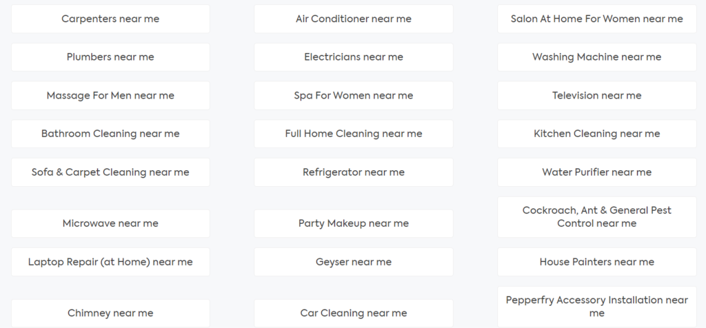 Urban Company Near Me Services