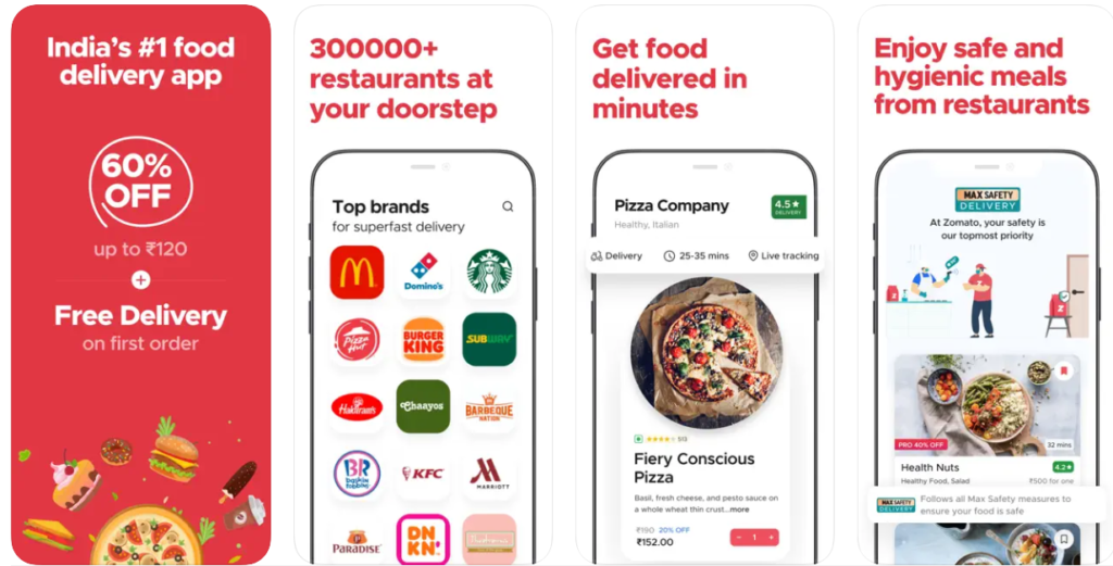 Zomato app