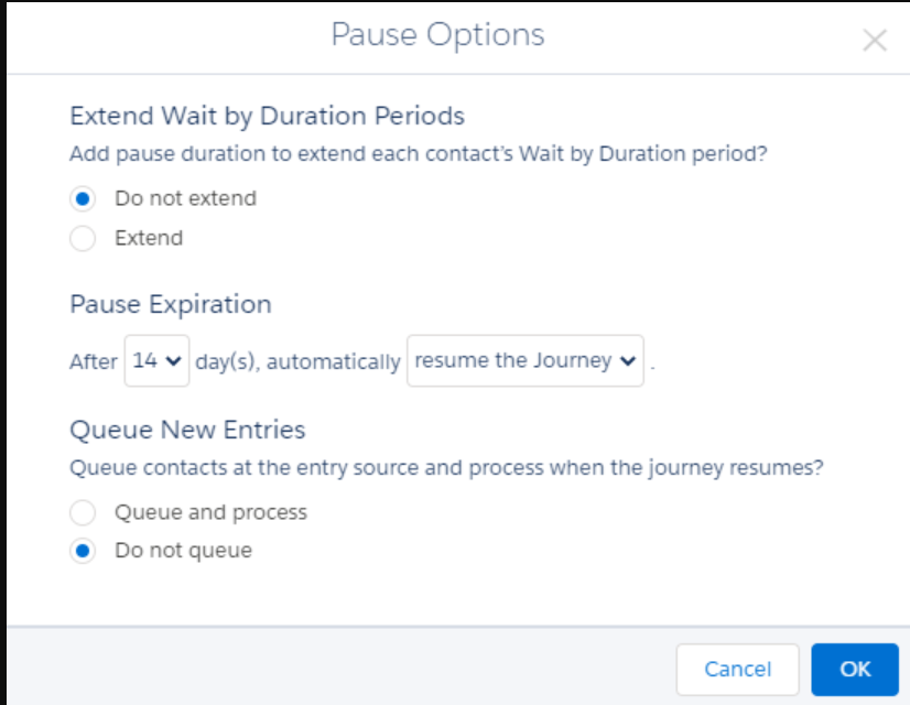 Checkout Journey Builder interface