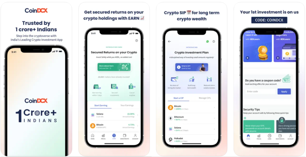 CoinDCX ios app