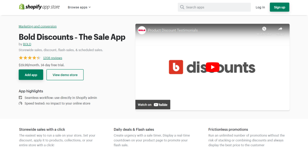 Bold Discounts ‑ The Sale App