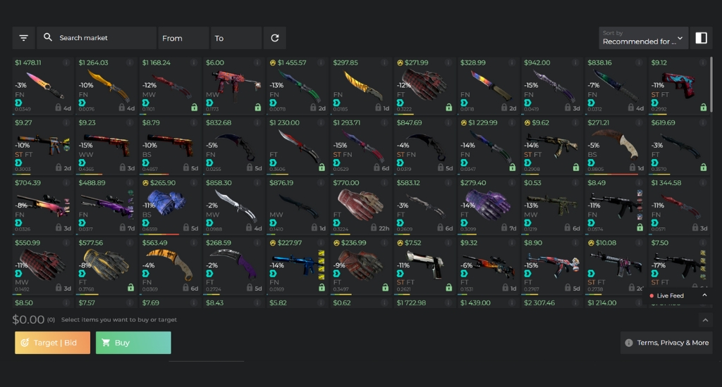 Virtual Gaming Metaverse Marketplace