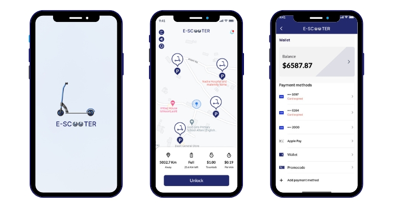 E-Scooter Sharing App Development