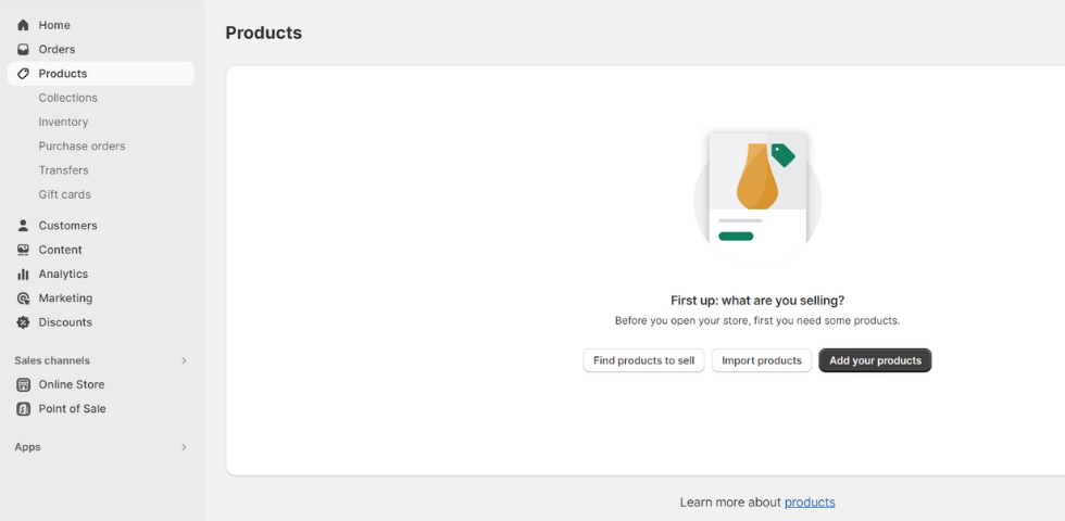 Add Products to Sell