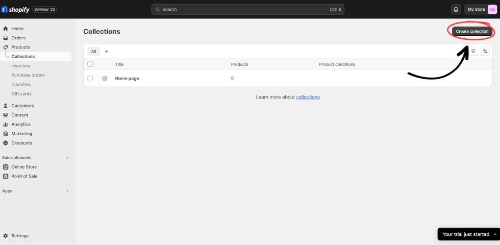 Create Collection Pages